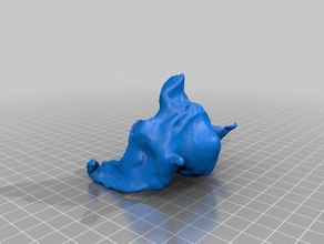 goblin kafası heykeller clay makerbotdigitizer tarama 3d print model - Mito3D