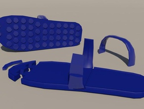 flip-flop zapatillas diy 3d print model - Mito3D