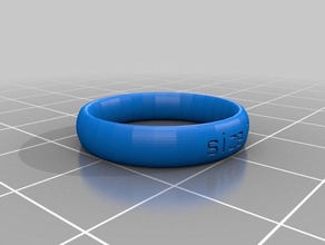 ring Größe 7 Ringe angepasst 3d print model - Mito3D