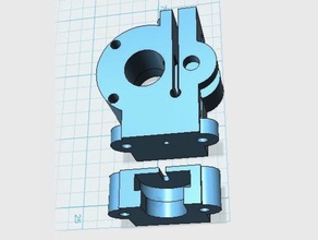 makergear m2 175mm filament drive split design 3d printer parts 3d print model - Mito3D