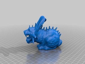 lepus draconis leo drionbbit animals bunny dragon lion mashup meshmixer rabbit 3d print model - Mito3D