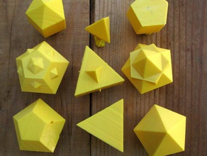 johnson Polyeder duals math Kunst geometrie openscad 3d print model - Mito3D