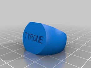 tyrone 115 anelli personalizzato 3d print model - Mito3D