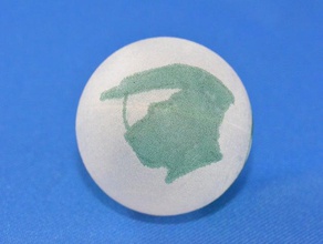eggbot halo bola de ping pong esporte ao ar livre capacete mestre cheif robbinsvillehighschool 3d print model - Mito3D