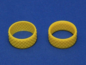 knurled surface library v2 parts finishing openscad parametric script 3d print model - Mito3D