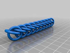 my customized half persian 3 1 chainmaille weave other 3d print model - Mito3D