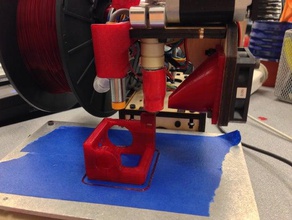 printrprobe z-probe mount 2014 makers simple kit 3d printing 2014makers printrbot 3d print model - Mito3D