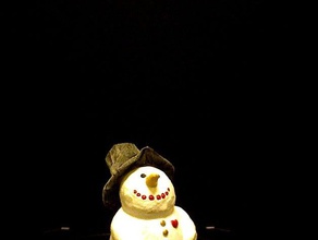 snowman hat art makerbotdigitizer scan 3d print model - Mito3D