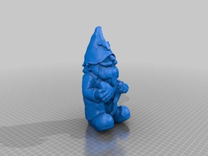 texas gnome plein air jardin makerbotdigitizer multiscan 3d print model - Mito3D