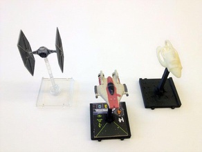 flight base spaceship tabletop combat game games board miniatures x-wing 3d print model - Mito3D
