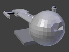 aléatoire vaisseau spatial 1 jeux starship 3d print model - Mito3D