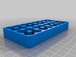 deeper 16-aa battery tray organization customized 3d print model - Mito3D