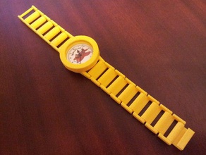 ma montre en or bijoux sketchup regarder la bande 3d print model - Mito3D