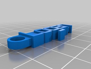logan trousseau de clés l'organisation personnalisé 3d print model - Mito3D