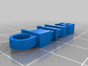 lila keychain organization customized 3d print model - Mito3D