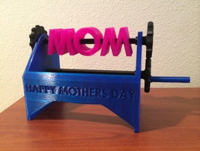 wow maman la fête des mères mécanique jouets 3d print model - Mito3D