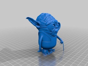 yoda minion jouet jeu accessoires l'homme mashup starwars 3d print model - Mito3D