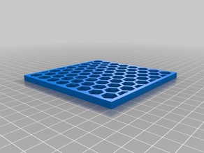 sous verre nid dabeille Küche Essen Achterbahn honeycomb 3d print model - Mito3D
