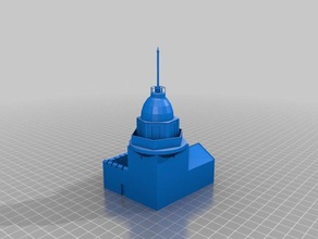 donzelas da torre de bósforo edifícios estruturas arquitetura histórico kiz kulesi mimari 3d print model - Mito3D