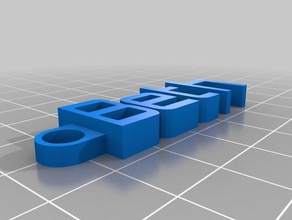 beth keychain organization customized 3d print model - Mito3D