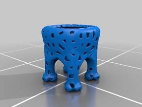 voronoi elephant bowl 1 other 3d print model - Mito3D