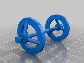 cart wheels engineering 3d print model - Mito3D