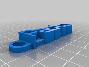 paolo message keychain organization customized 3d print model - Mito3D