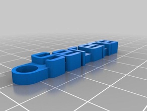meine individuelle Nachricht Schlüsselanhänger serena Organisation 3d print model - Mito3D