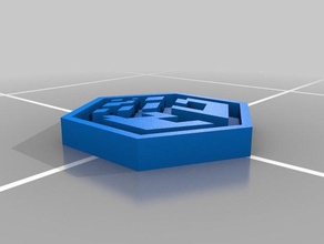 o ingresso de hacker emblema jóias 3d print model - Mito3D