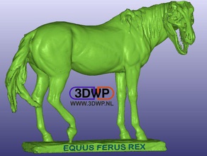 cavalo t-rex equus ferus rex criaturas Digitalização em 3d animais artec concurso dinossauro remix escultura estátua trexremix 3d print model - Mito3D