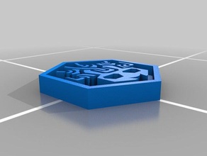 ingress-mind controller-Abzeichen Schmuck 3d print model - Mito3D