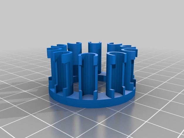 rubber band loom fishtail maker 10 pins bracelets customized 3D print model - Mito3D