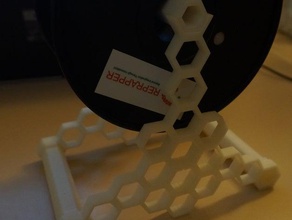 hex spool titular 3d a impressora os acessórios filamento de rolo hexágono 3d print model - Mito3D