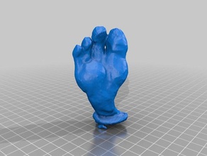 sculpey test scans replicas human makerbotdigitizer sculpture 3d print model - Mito3D