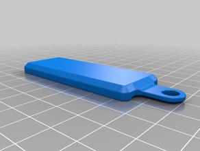 keychain template keychains 3d print model - Mito3D