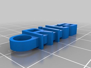 rita keychain organization customized 3d print model - Mito3D