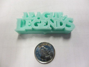 league legends-logo-badge - Spielzeug Spiele case badge Replikator 3d print model - Mito3D