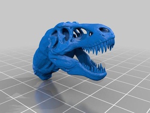 t-rex cou animaux dino dinosaure le crâne trex 3d print model - Mito3D