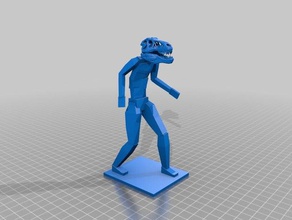 t-rex fittizio bipede persone trexremix 3d print model - Mito3D