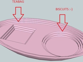 teabag dish kitchen dining 3d art biscuits container household sketchup useful 3d print model - Mito3D