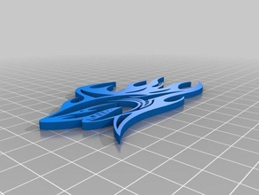 shark Halskette Loch oben - Zubehör kette necklec 3d print model - Mito3D
