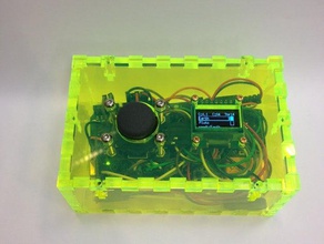 sınav denetleyici arduino uno elektronik akrilik durumda oyun joystick lasercut nrf24l01 113,5 kablosuz 3d print model - Mito3D