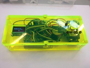 arduino rete joy stick progettazione meccatronica di gruppo 6 ingegneria 41030 acrilico uno corso dtu dtu41030 gioco joystick lasercutting lcd nrf24l01 quiz schermo 3d print model - Mito3D
