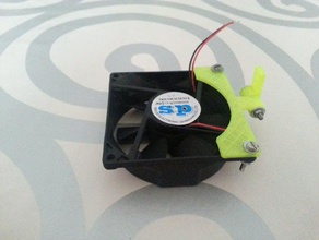 customized 80mm fan mounting bracket electronics 3d print model - Mito3D