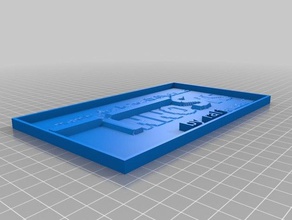 platte 2d Kunst angepasst 3d print model - Mito3D