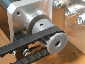 t5 z10 pulley two set screws 3d printer parts 3drag blender k8200 3d print model - Mito3D