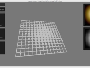 image halftone printable object art tools 3d software 3d print model - Mito3D