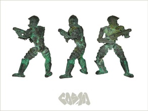Kosmonauten-Spielzeug-Soldaten Skulpturen action-Figur 3d print model - Mito3D