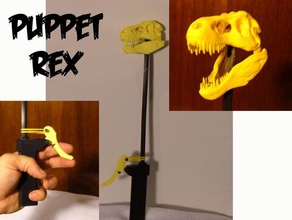 fantoche rex mecânico brinquedos desafio remix vapor t-rex trexremix tvy 3d print model - Mito3D