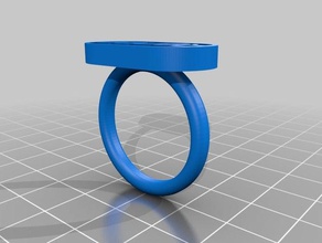 my customized text ring rings 3d print model - Mito3D